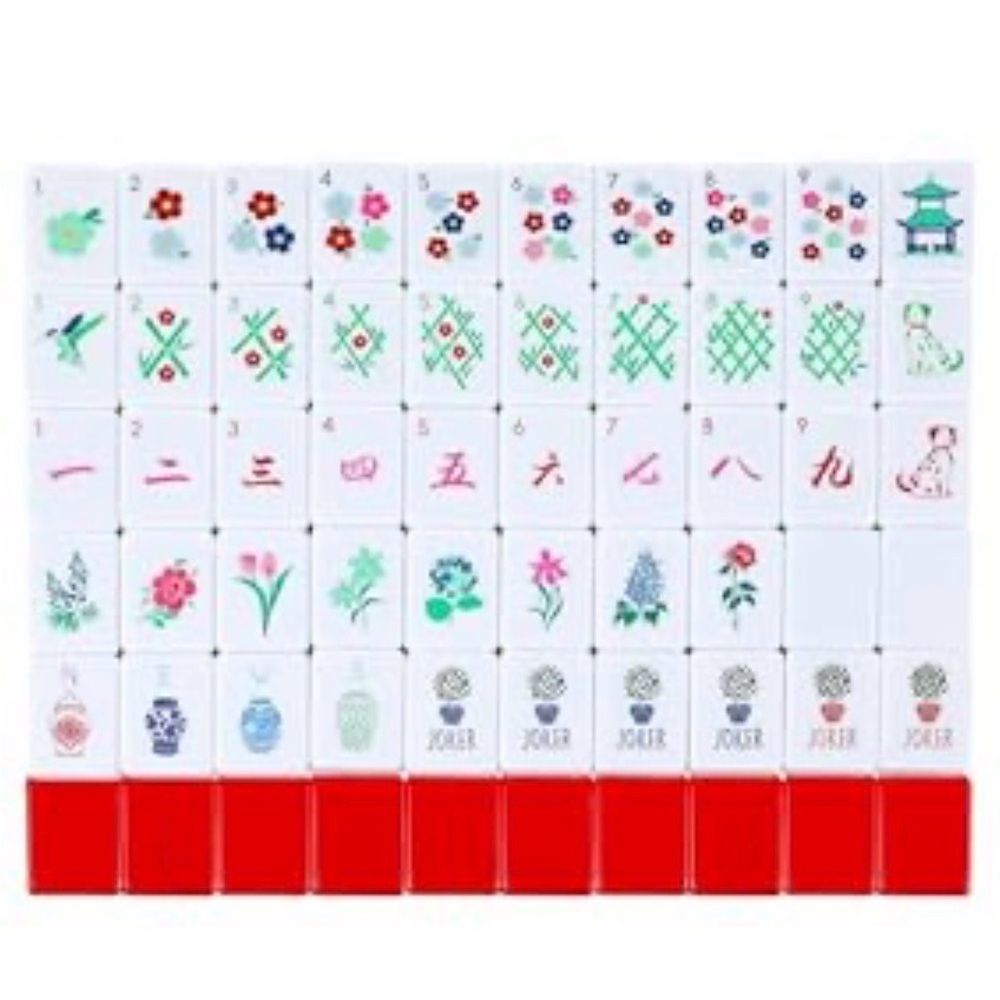 Colorful Mahjong Tiles
